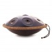 Handpan with Carrying Bag, 9 Notes D Kurd, Black, by Gear4music