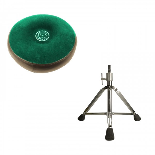 Roc N Soc Round Seat & Three Leg High Base, Green