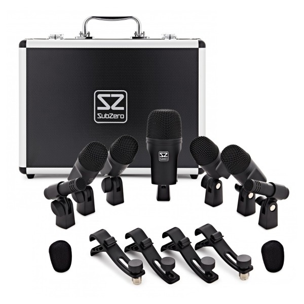 SubZero 7 Piece Drum Set with Case