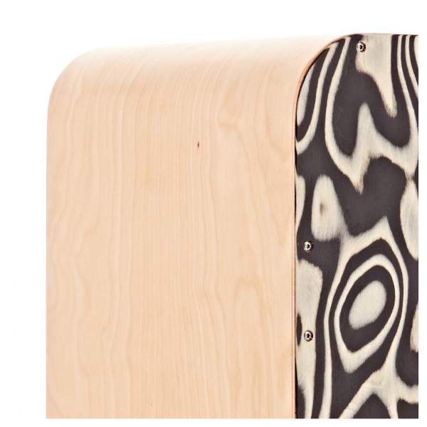 Deluxe Cajon by Gear4music, Liquorice Swirl