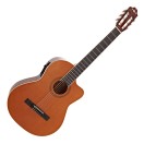 Deluxe-Single-Cutaway-Konzertgitarre mit Tonabnehmer von Gear4music, Natur