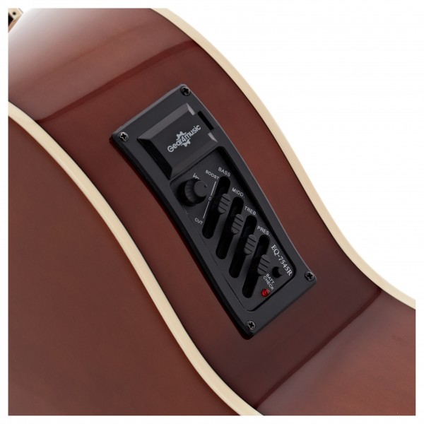 Deluxe Electro Classical Guitar, Cutaway, Natural, by Gear4music