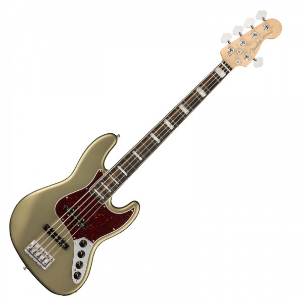 Fender American Elite Jazz Bass V, Jade Pearl Metallic