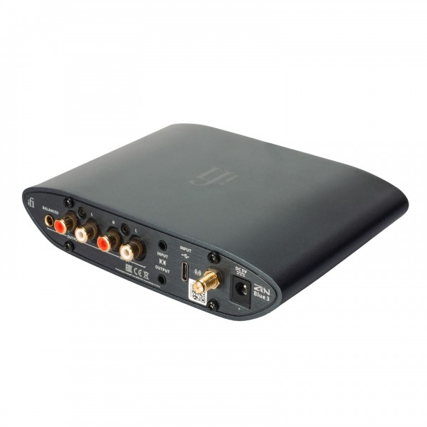 iFi Audio ZEN Blue 3 Desktop Bluetooth DAC, Rear view angled