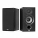 ELAC Debut B5.2 Vinyl Bookshelf Speaker (Pair), Black Ash Front View