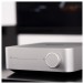 WiiM Amp Streaming Amplifier, Silver Lifestyle View