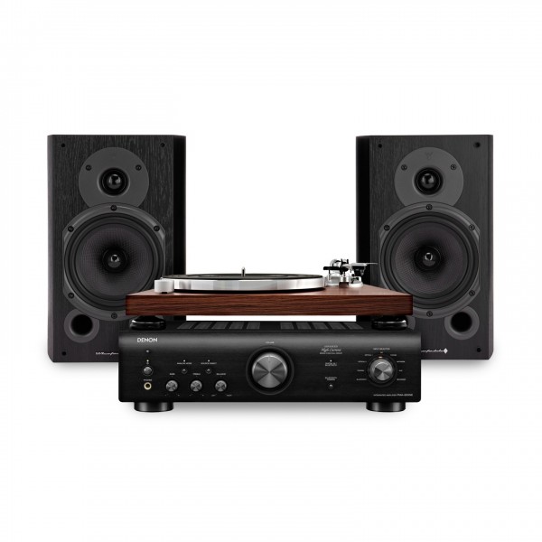 Audio Technica AT-LPW50BTRW with Denon PMA-600NE and Wharfedale Diamond 9.1 Hi-Fi Bundle