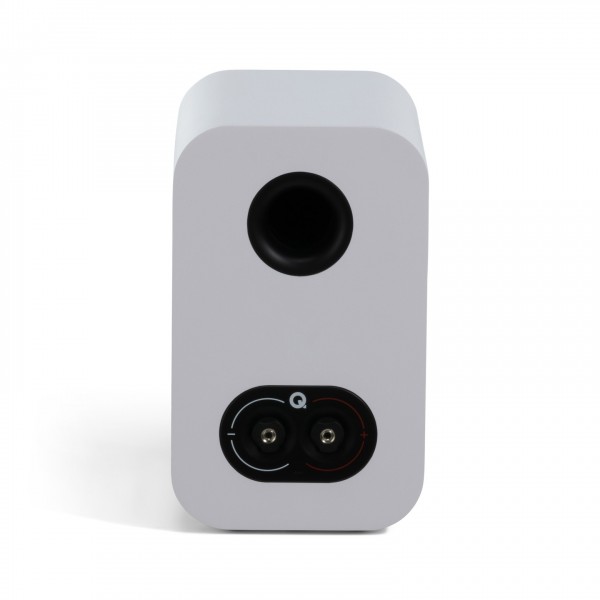 Q Acoustics 3010c Bookshelf Speaker, White rear view