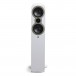 Q Acoustics 3050c Floorstanding Speakers (Pair), Satin White Front View 2