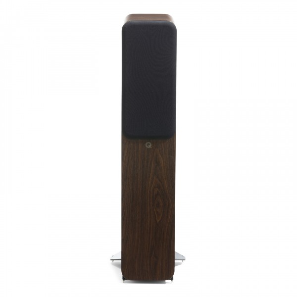 Q Acoustics 3050c Floorstanding Speakers (Pair), Claro Walnut Grille View