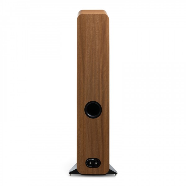 Q Acoustics 3050c Floorstanding Speakers (Pair), Pin Oak Back View
