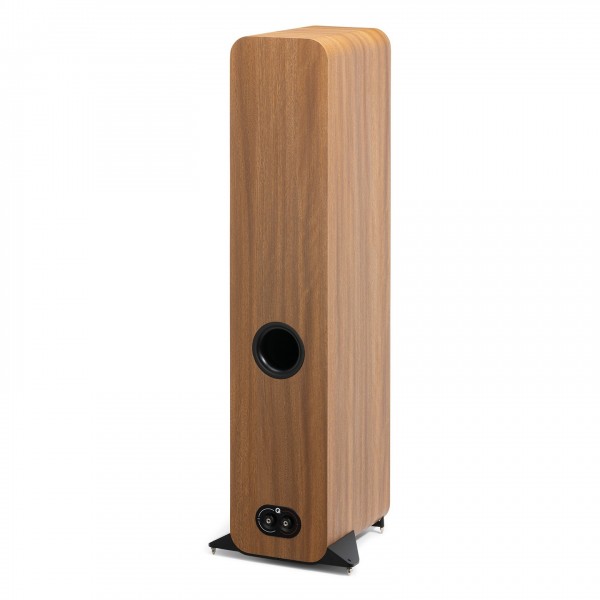 Q Acoustics 3050c Floorstanding Speakers (Pair), Pin Oak Side Back View