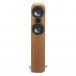 Q Acoustics 3050c Floorstanding Speakers (Pair), Pin Oak Front View 2