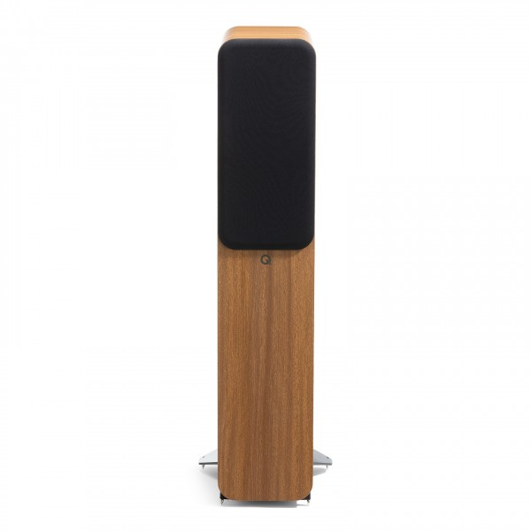 Q Acoustics 3050c Floorstanding Speakers (Pair), Pin Oak Grille View