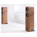 Q Acoustics 3050c Floorstanding Speakers (Pair), Pin Oak Lifestyle View 3