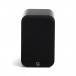 Q Acoustics 3030c Bookshelf Speaker, Satin Black front with grille attached