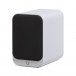 Q Acoustics 3030c Bookshelf Speaker, Satin White with grille attached