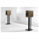 Q Acoustics 3030c Bookshelf Speakers (Pair), Pin Oak Lifestyle Image