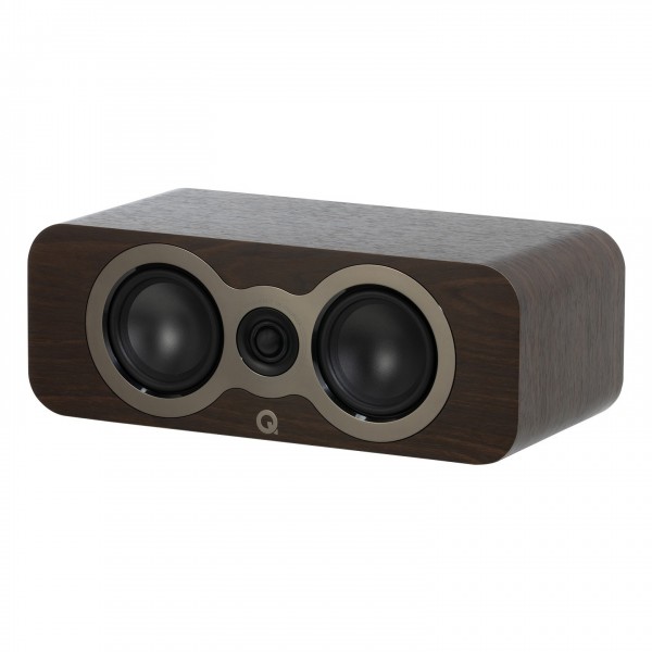 Q Acoustics 3090c Centre Speaker, Claro Walnut Front View