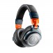 Audio-Technica ATH-M50xBT2 LAB Wireless Over-Ear Headphones, Limited Edition Navy/Orange