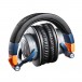 Audio-Technica ATH-M50xBT2 LAB Wireless Over-Ear Headphones, Navy/Orange - Collapsed