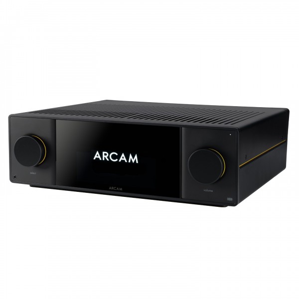 Arcam Radia SA45 Streaming Integrated Amplifier, Black Side View