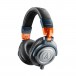 Audio-Technica ATH-M50x LAB Professional Monitor Headphones, Limited Edition Navy/Orange