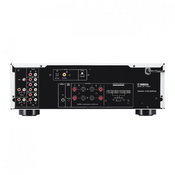 Yamaha A-S301 Stereo Amplifier, Black - Rear View