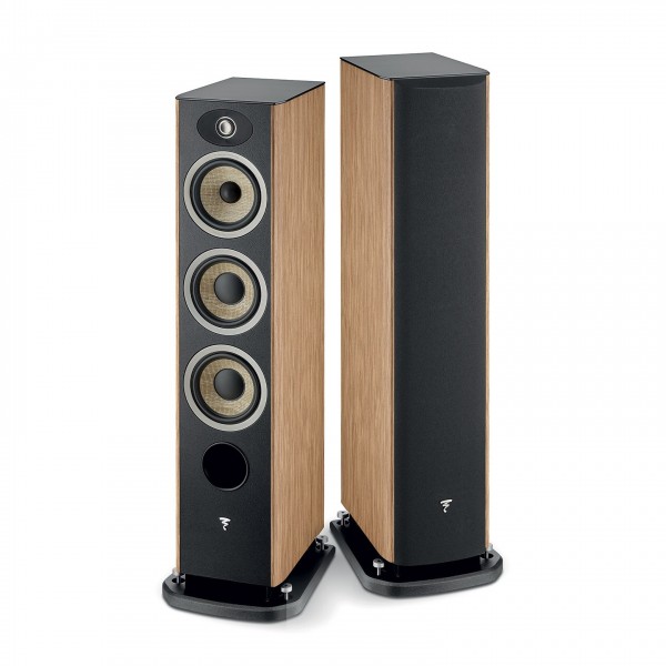 Focal Aria Evo X N2 Floorstanding Speakers (Pair), Prime Walnut Front View