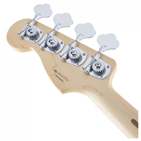 Fender Deluxe Active Jazz Bass Guitar, Pau Ferro, Surf Pearl Headstock