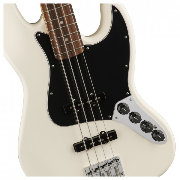 Fender Deluxe Active Jazz Bass PF, Olympic White | Gear4music