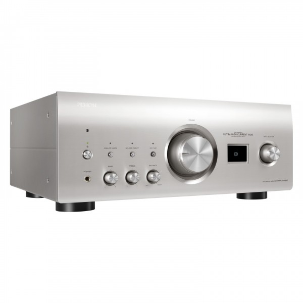 Denon PMA-3000NE Integrated Amplifier, Premium Silver Side View