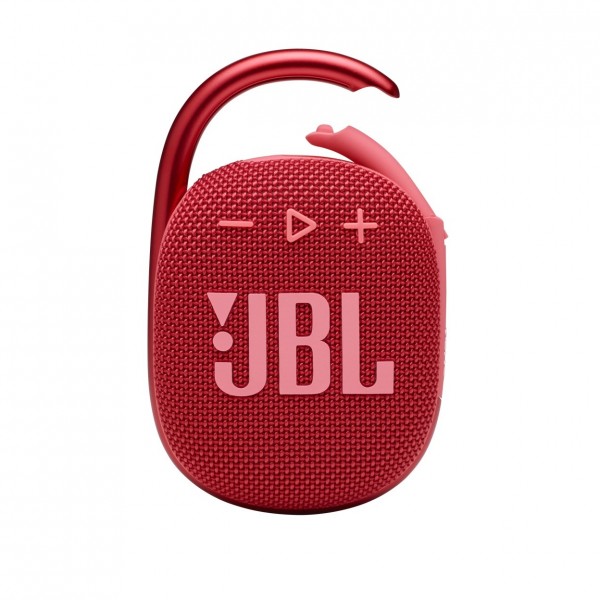 JBL Clip 4 Portable Bluetooth Speaker, Red