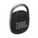 JBL Clip 4 Portable Bluetooth Speaker, Black - Angled 