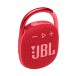 JBL Clip 4 Portable Bluetooth Speaker, Red - Angled