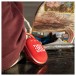 JBL Clip 4 Portable Bluetooth Speaker, Red - Lifestyle upclose