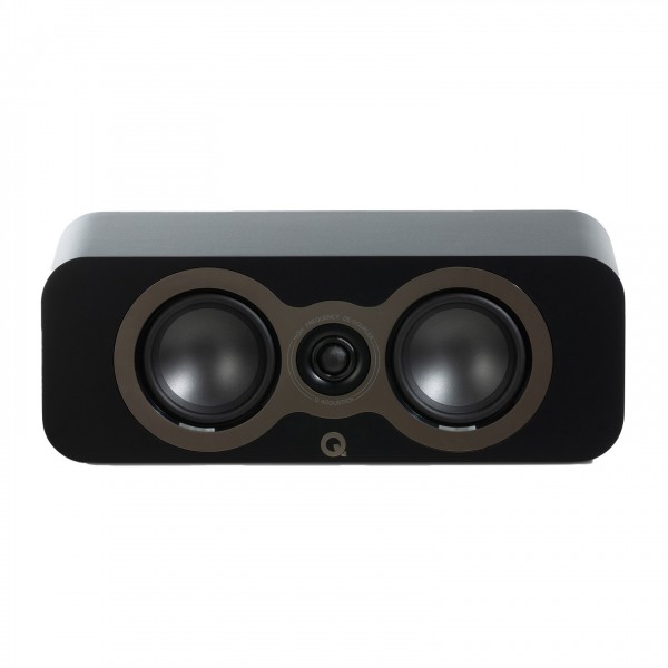 Q Acoustics 3090c Centre Speaker, Satin Black Front View 2