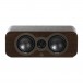 Q Acoustics 3090c Centre Speaker, Claro Walnut Front View 2