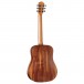 Taylor Baby Taylor BT Koa Travel Acoustic Guitar, Natural - Back, Right