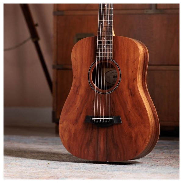 Taylor Baby Taylor BT Koa Travel Acoustic Guitar, Natural - Lifestyle