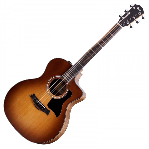 Taylor 114ce-SB Grand Auditorium Sapele/Spruce, Sunburst Top - Front, Left