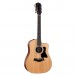 Taylor 150ce 12-String Dreadnought Electro Acoustic, Natural - Front, Right