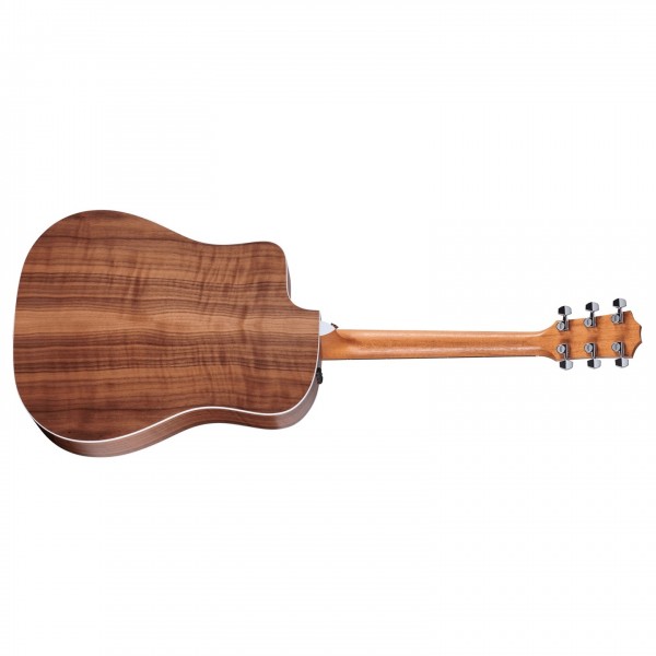 Taylor 210ce Dreadnought Electro Acoustic, Natural - Back, Left