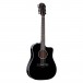 Taylor 250ce-BLK Plus 12-String Dreadnought Electro Acoustic, Black - Front, Right