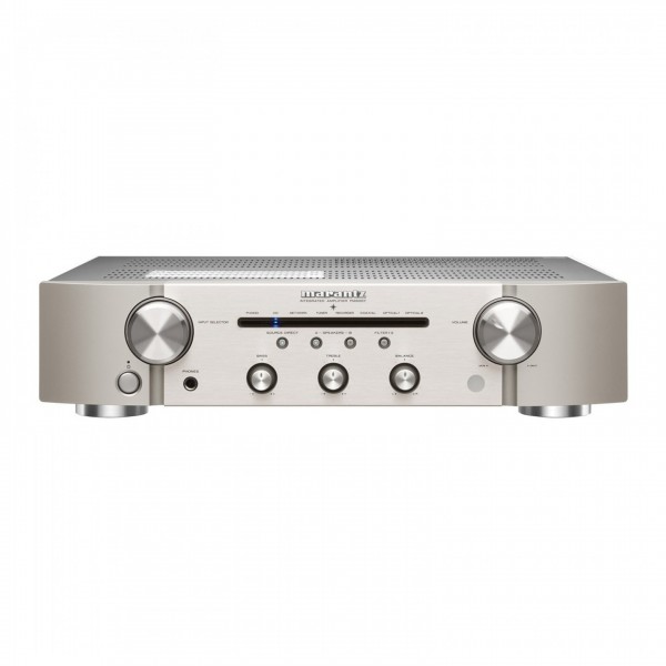 Marantz PM6007 Integrated Amplifier, Silver Front View 2