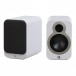 Q Acoustics 3020c Bookshelf Speakers (Pair), Satin White Front View