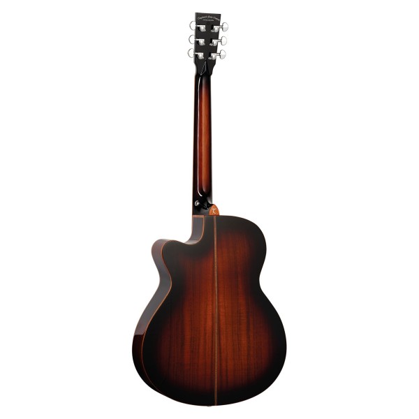 Tanglewood TWX4CEK Koa Winterleaf Exotic Electro Acoustic, Autumn Burst Gloss - Back