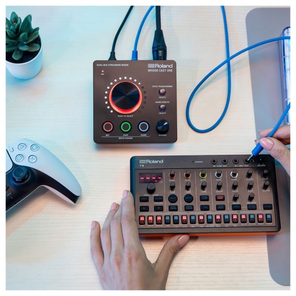 Roland Bridge Cast One Compact Dual Bus Streaming Mixer - Lifestyle 4