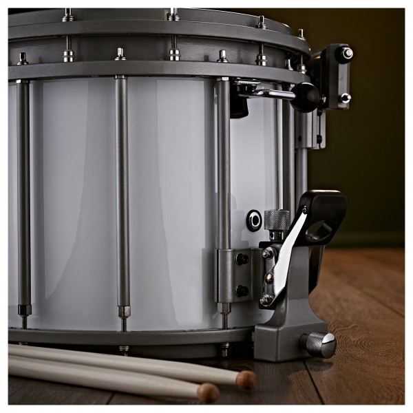 Premier NXT GEN Marching 13" x 10" Free Floating Snare Drum, White