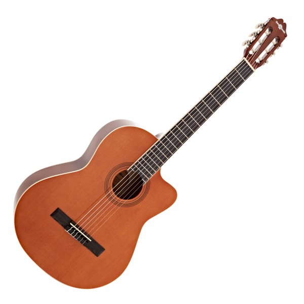 Deluxe Classical Guitar, Single Cutaway, Natural, by Gear4music